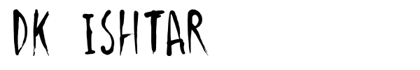 DK Ishtar font preview